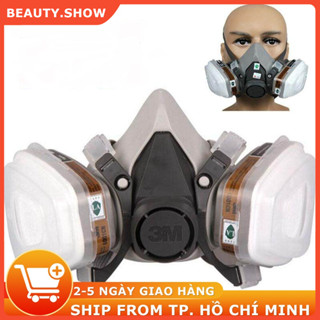  FREESHIP Mặt nạ chống độc 3M 6200 (phun thuốc trừ sâu, phun sơn, chống khói bụi mịn và hóa chất)