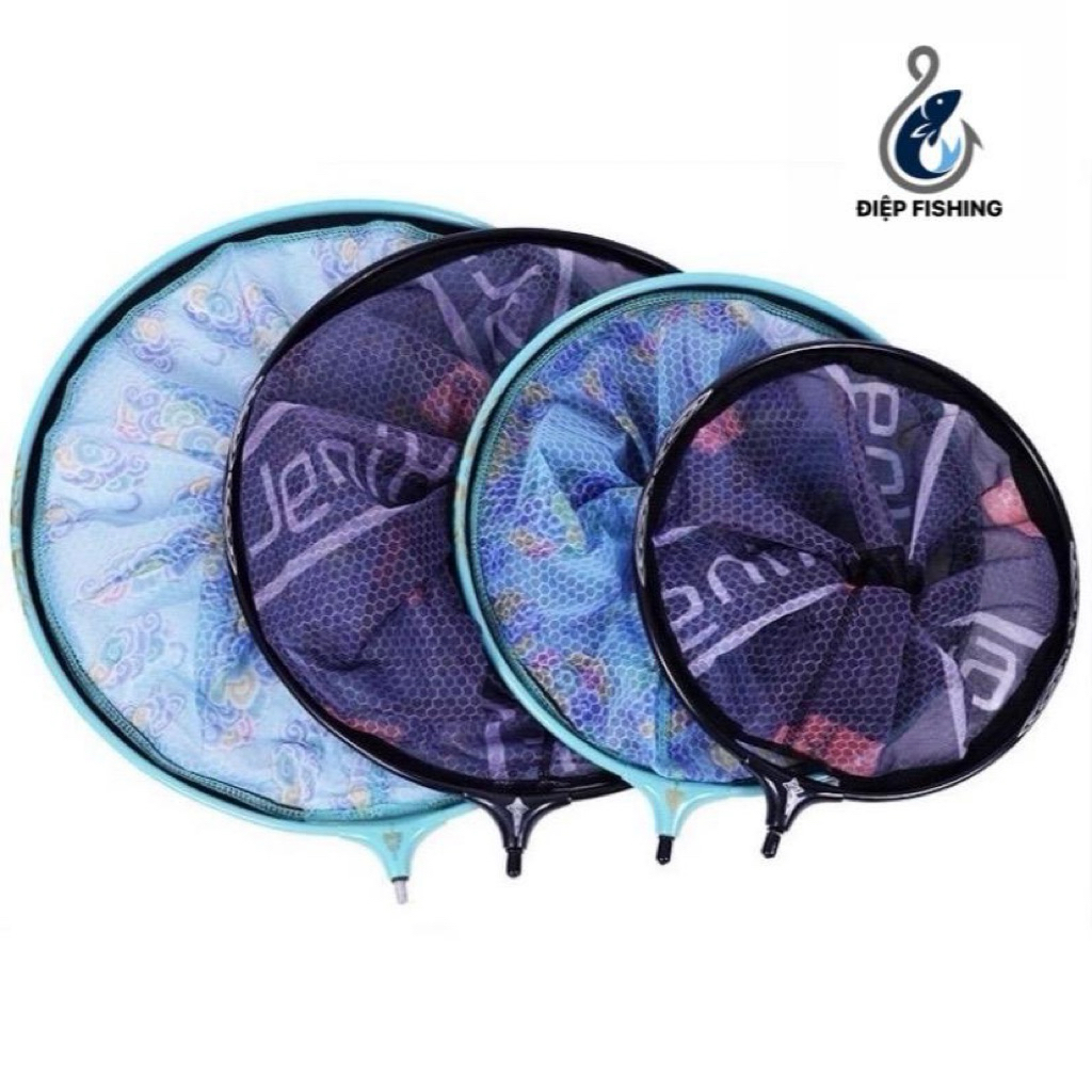 Vành Vợt Câu Cá BEIXIANG HOA BĂNG Carbon, Mặt Vợt Câu Cá Giá Rẻ Đủ Kích Cỡ. Gồm 2 Màu Xanh Và Đen Đi Câu Bắt Cá Fishing