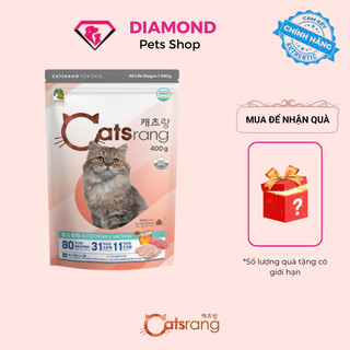 [400g túi zip mới] Thức ăn hạt cho mèo mọi lứa tuổi CATSRANG