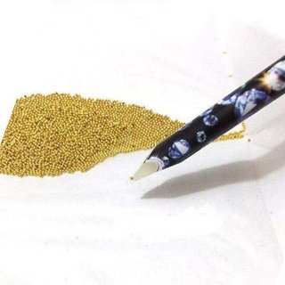 Bút sáp chấm đá nail (2 chiếc), bút trang trí móng tay