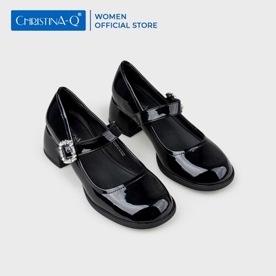 Giày Nữ Cao Gót Bít Mũi Tròn CHRISTINA-Q GBT106H
