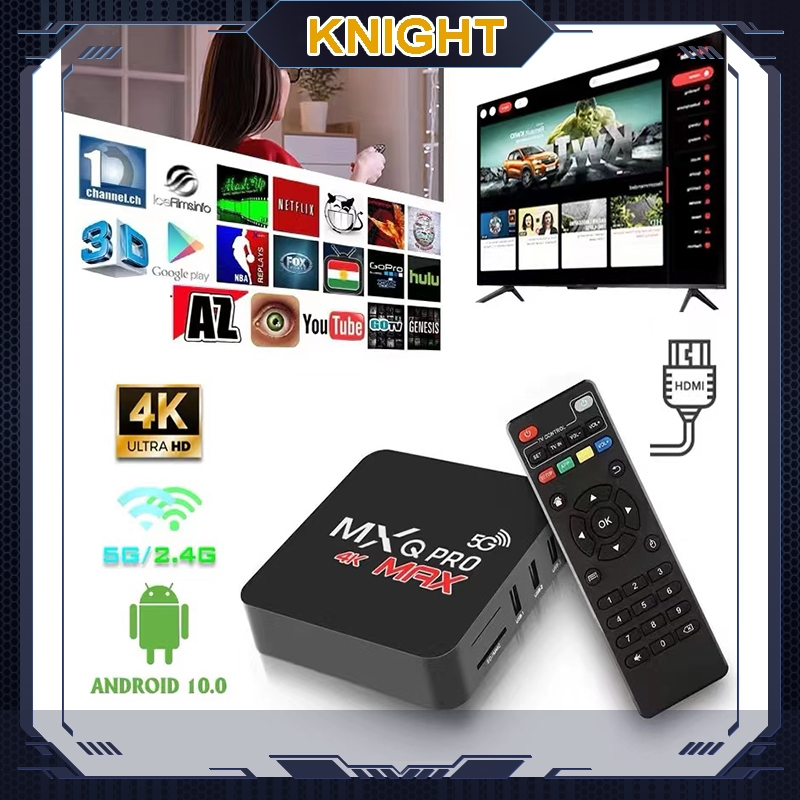 Android 12.0 4K Độ phân giải TV Box, MXQ PRO Max 4K Phiên bản 32GB+512GB Tiếng Anh Wifi 5G