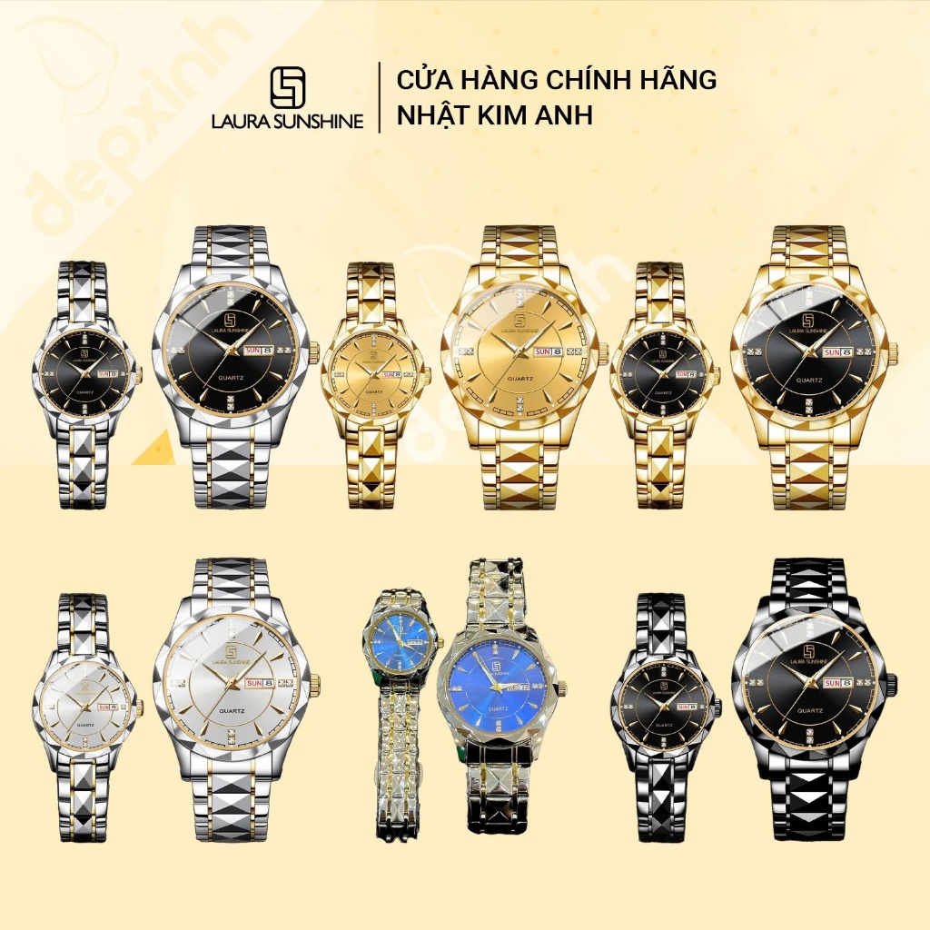 Đồng hồ nam nữ Laura Sunshine