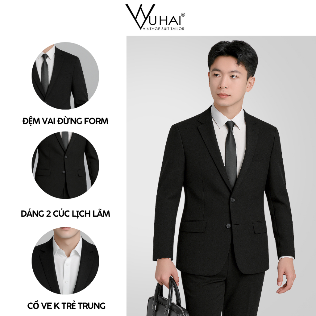 Áo Khoác Vest nam 2 cúc from Hàn Quốc , vest nam đẹp- BunnMin_store