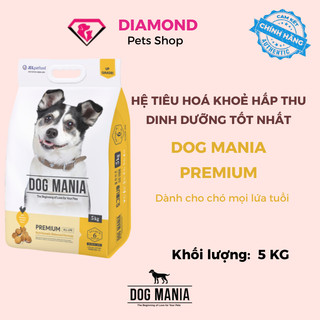   5KG  THỨC ĂN CHO CHÓ DOG MANIA  HÀN QUỐC    thức ăn khô,thức ăn hạt cám chó  