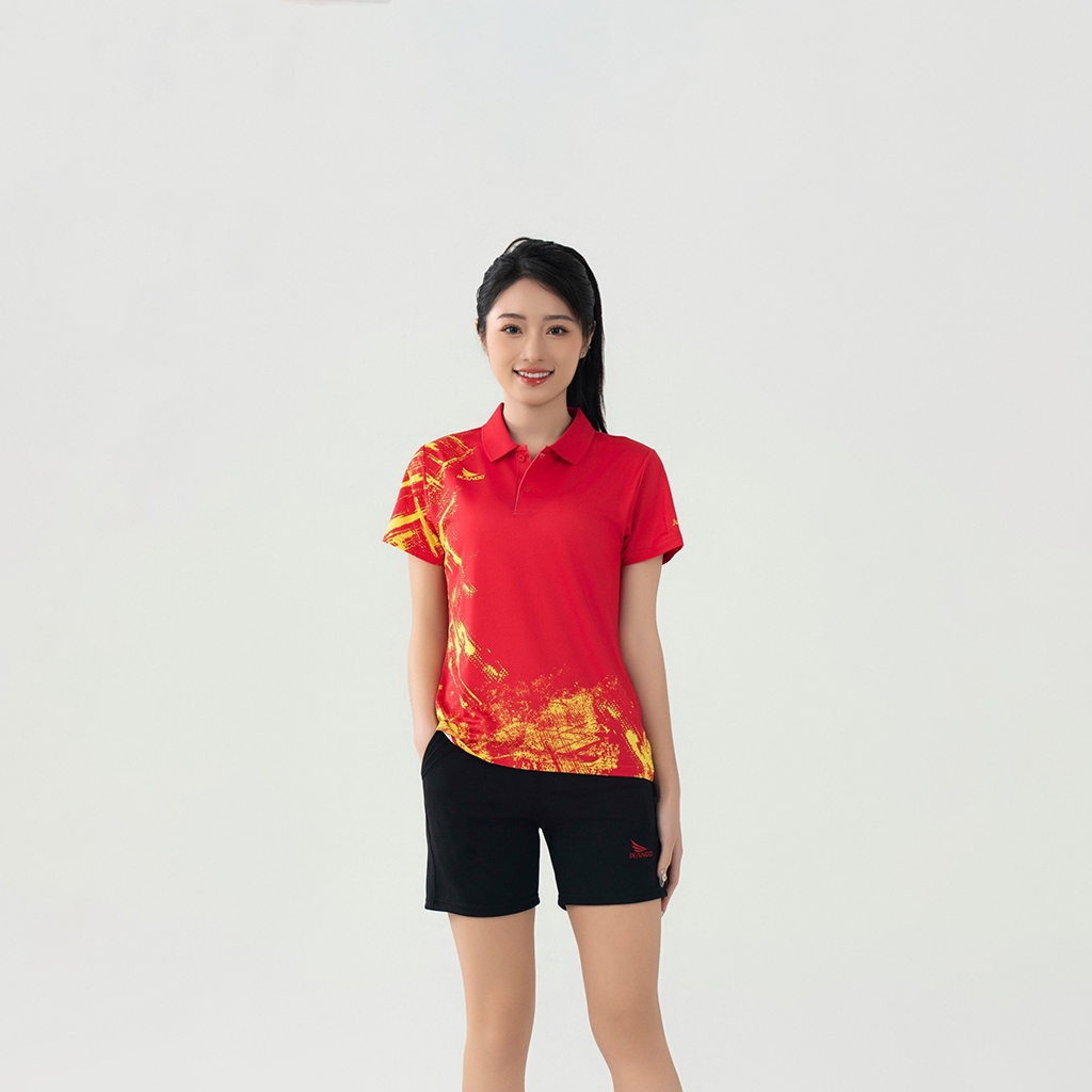 Áo Thể Thao Nữ Ikando Lucky Cổ Trụ, Vải Thun Lạnh Nhập Khẩu, Co Giãn, Thoáng Khí - Nhiều màu