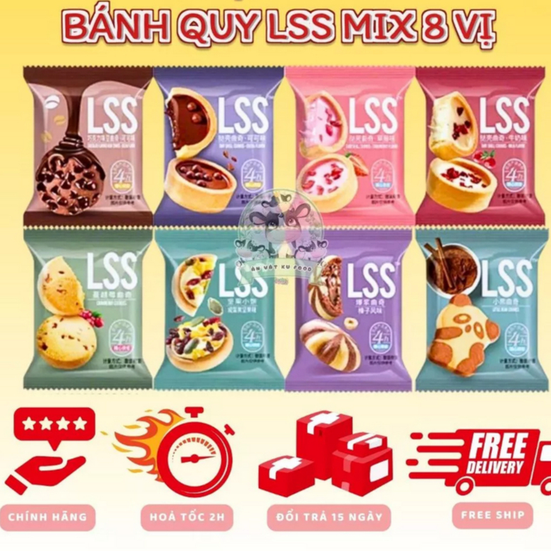 Bánh Quy Bơ Sữa Mix 8 Vị Đặc Biệt LSS - Túi 1KG - Shop Mẹ Đô