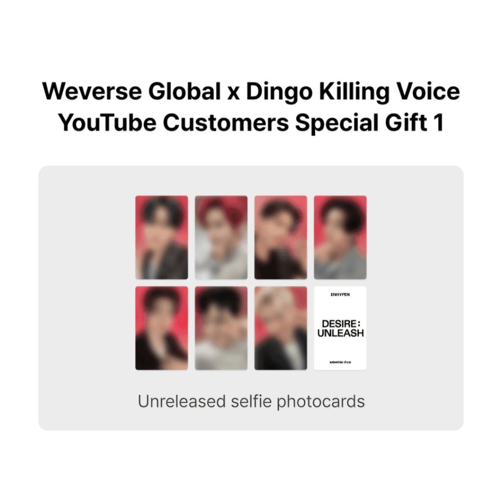 ENHYPEN Card Pob Killing Voice