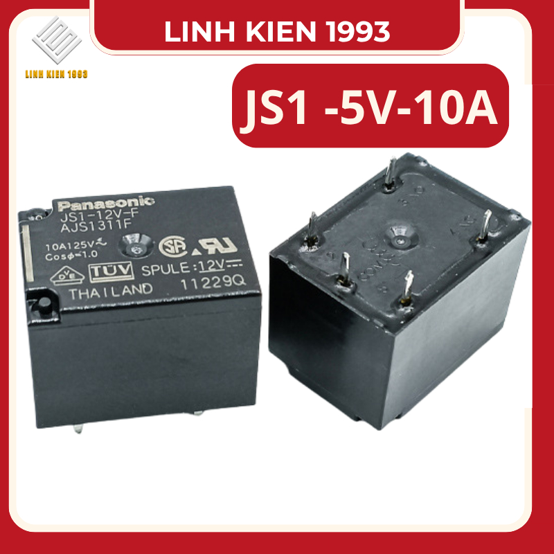Relay JS1 5V 10A Panasonic – Rơ le điện tử mini chính hãng