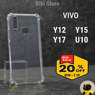 Ốp lưng VIVO U10 / Y12 / Y15 / Y17 silicon trong suốt dẻo chống sốc viền vuông bảo vệ điện thoại