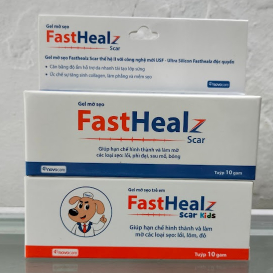Gel mờ sẹo trẻ em Fasthealz Scar kids – Làm mờ sẹo cũ và sẹo mới hạn chế sẹo lồi ở trẻ em, dưỡng ẩm,