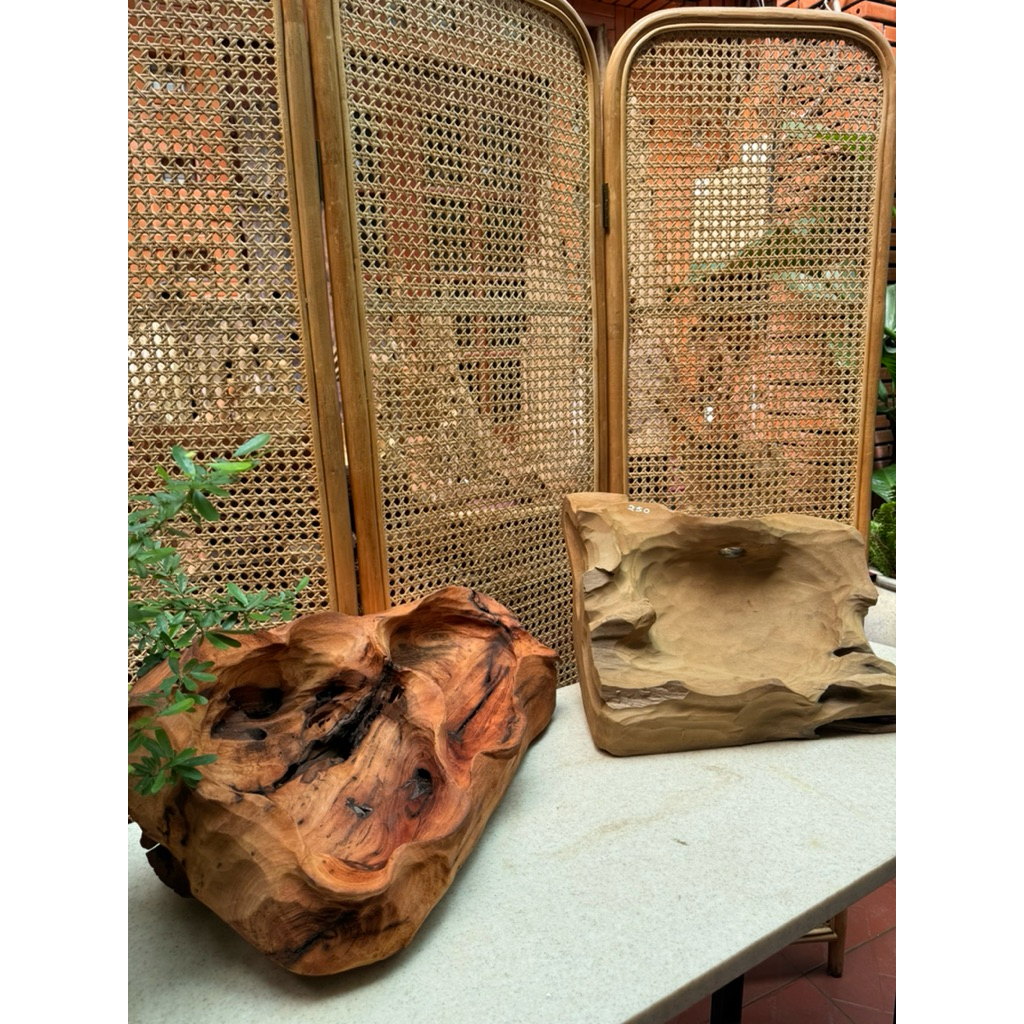Chậu Gỗ Bonsai - Lũa gỗ ghép cây để bàn
