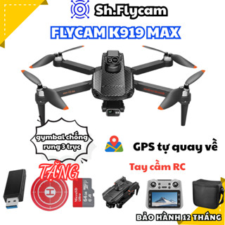  Flycam mini giá rẻ k919 Max Máy bay điều khiển từ xa 4K Plycam GPS tự trở về Drone FPV cao cấp 
