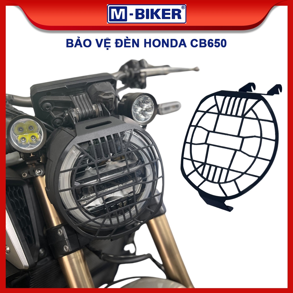 Bảo vệ đèn CB650, Che đầu đèn CB650, Ốp bảo vệ đèn CB650, Tấm lưới bảo vệ chóa đèn dành cho CB650