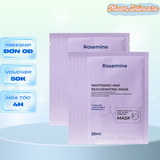  Mặt Nạ Trắng Da Rosemine Whitening And Rejuvenating Mask - 10 Miếng 