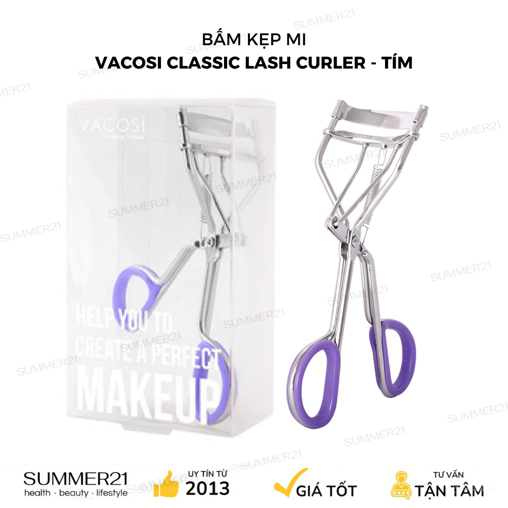 Bấm mi VACOSI CLASSIC LASH CURLER - TÍM