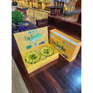 Hộp 2 ô chè tôm nõn 500g ấm / HTX Chè Hảo Đạt - Tân Cương Thái Nguyên