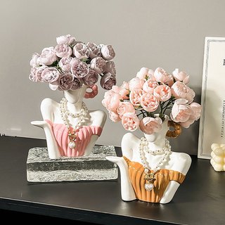  Bình Hoa Gốm Sứ Nghệ Thuật Tượng Nữ Thần Quyến Rũ Sang Trọng Trang Trí Phòng Cửa Hàng Văn Phòng BY03 