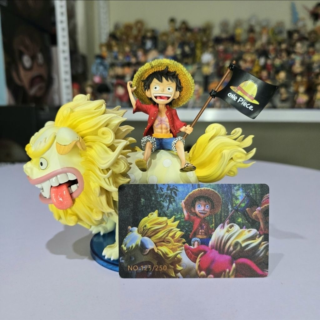 [Chính Hãng Resin] Mô Hình One Piece Luffy Cưỡi Lân - One Piece Studio - Luffy Ridding Dragon - Full