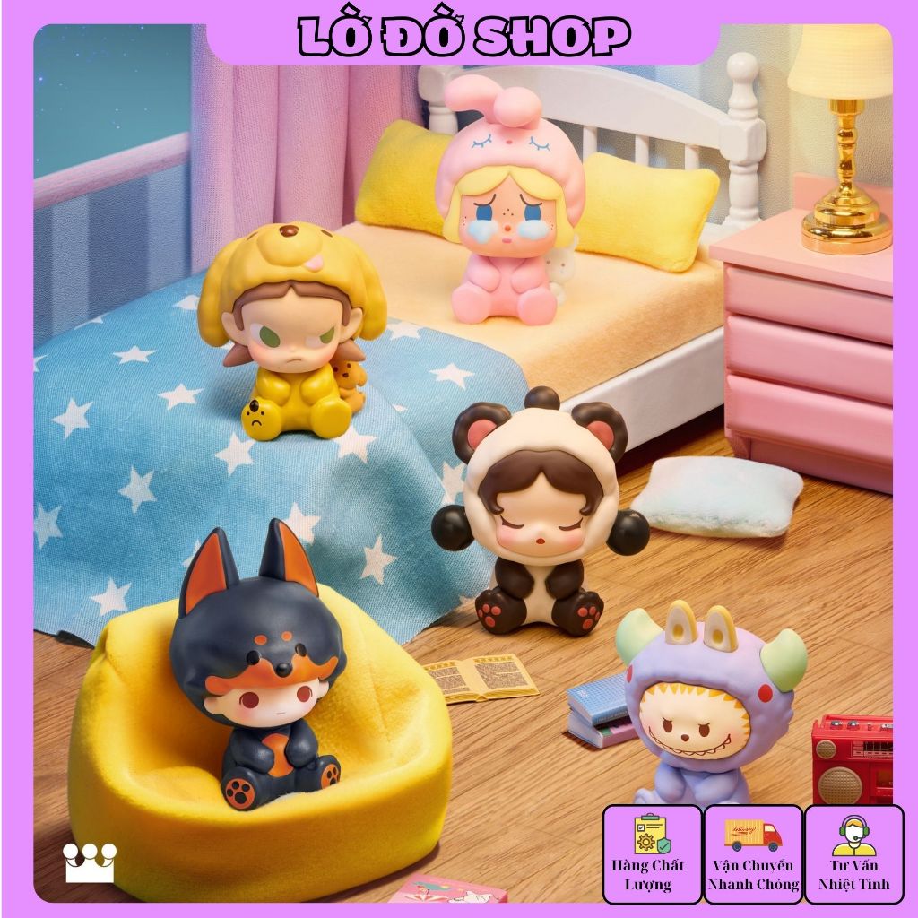 POP MART - POP BEAN Pajama Party Series - Decoration Charm Set