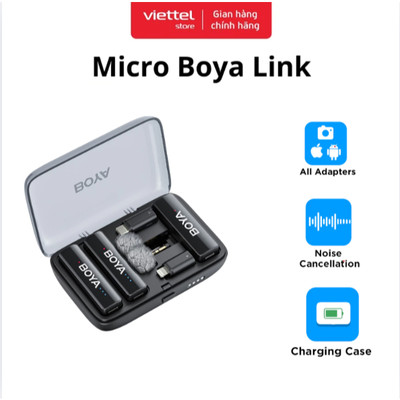 Micro không dây BOYA Link Chính hãng