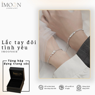 [ Titan không gỉ ] Vòng Tay Đôi "Floral Wish" Titan Không Gỉ Tặng Người Yêu, Lắc Tay Đôi Tình Yêu IMOON018