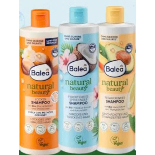Dầu gội balea natural beauty bơ dừa 400ML, balea anti TRỊ GẦU, balea tao 300MLchuẩn chính hãng đức