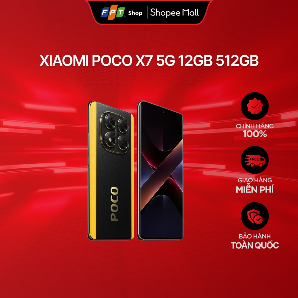 [Chỉ GH tận nơi] Điện Thoại Xiaomi Poco X7 5G 12GB 512GB
