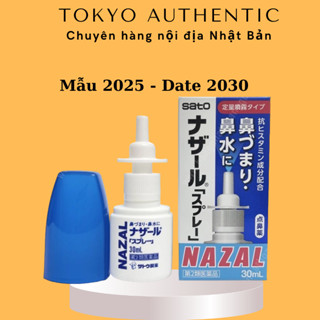 Xịt mũi ngạt mũi Nazal Sato 30ml nội địa Nhật Bản Mẫu mới