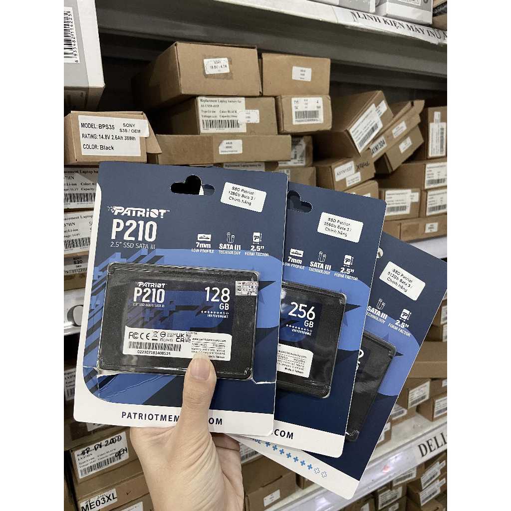 Ổ CỨNG SSD PATRIOT P210 128GB/ 256GB/ 512GB - BẢO HÀNH CHÍNH HÃNG 36 THÁNG