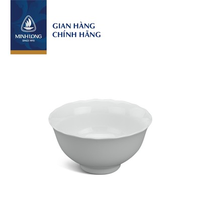 Chén, Bát Ăn Cơm Sứ Minh Long 11.5cm - Mẫu đơn IFP - Trắng Ngà