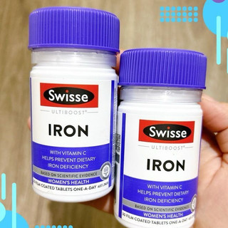  Viên uống sắt hữu cơ sắt swisse ultiboost iron với vitamin c tảo xoắn 30 viên úc   sắt Swisse   