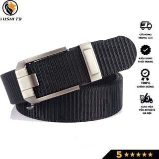 Thắt Lưng Nam Khóa Hợp Kim_Dây Vải Dù_Khóa Tự Động Tiện Lợi, Siêu Bền - Dây Nịt Nam Vải Canvas