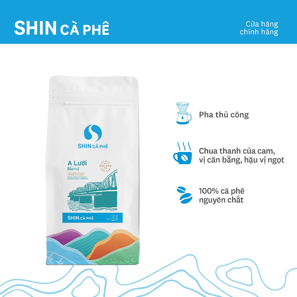 Cà Phê Pha Thủ Công - A Lưới Blend - SHIN Cà Phê 250g/gói
