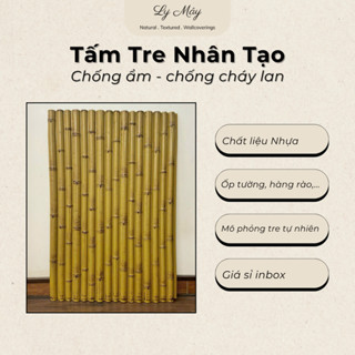 Tấm Phên Tre Nhân Tạo PVC - Vật Liệu Giả Tre Ốp Tường, Hàng Rào Trang Trí Quán