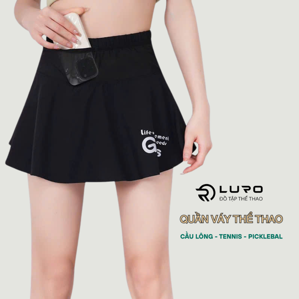 V1 — Quần váy thể thao 2 lớp có túi