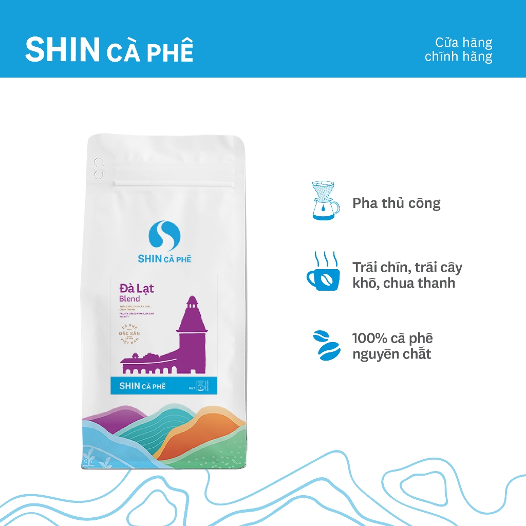 Cà Phê Pha Thủ Công - Đà Lạt Blend - SHIN Cà Phê 250g/gói