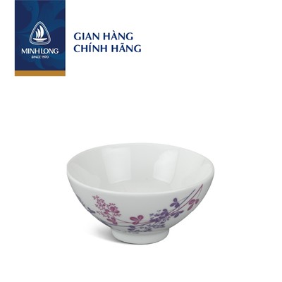 Chén, Bát Ăn Cơm, Muỗng Sứ Cao Cấp Minh Long - Cỏ Tím