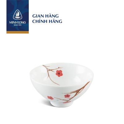 Chén, Bát Ăn Cơm Sứ Cao Cấp Minh Long - Daisy - Hồng Mai