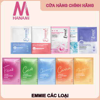 Lẻ 01 miếng Mặt Nạ Emmie ĐỦ LOẠI Bio Cell, Tencel, Microfiber Cấp Ẩm, Phục Hồi, Dưỡng Sáng Da 23g