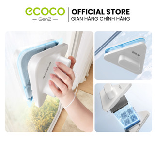  Dụng cụ lau kính ECOCO cầm tay thế hệ mới cho mọi loại kính làm sạch kiếng chung cư cao tầng thông minh nam châm 2 mặt 