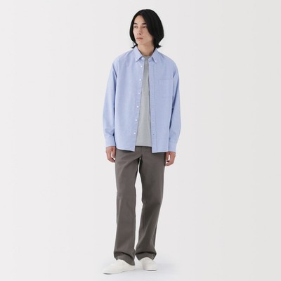 MUJI Quần Chino Nam Ống Rộng