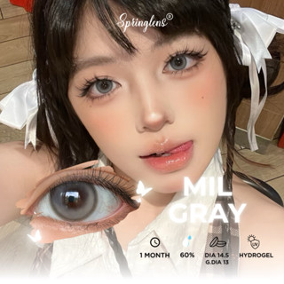 Lens mắt MIL GRAY (Millie) hiệu ứng filter xám xanh | Kính áp tròng @spring.lens