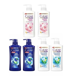 COMBO 2 CHAI DẦU GỘI CLEAR MEN + BẠC HÀ THÁI LAN 390ML-CAM KẾT CHUẨN
