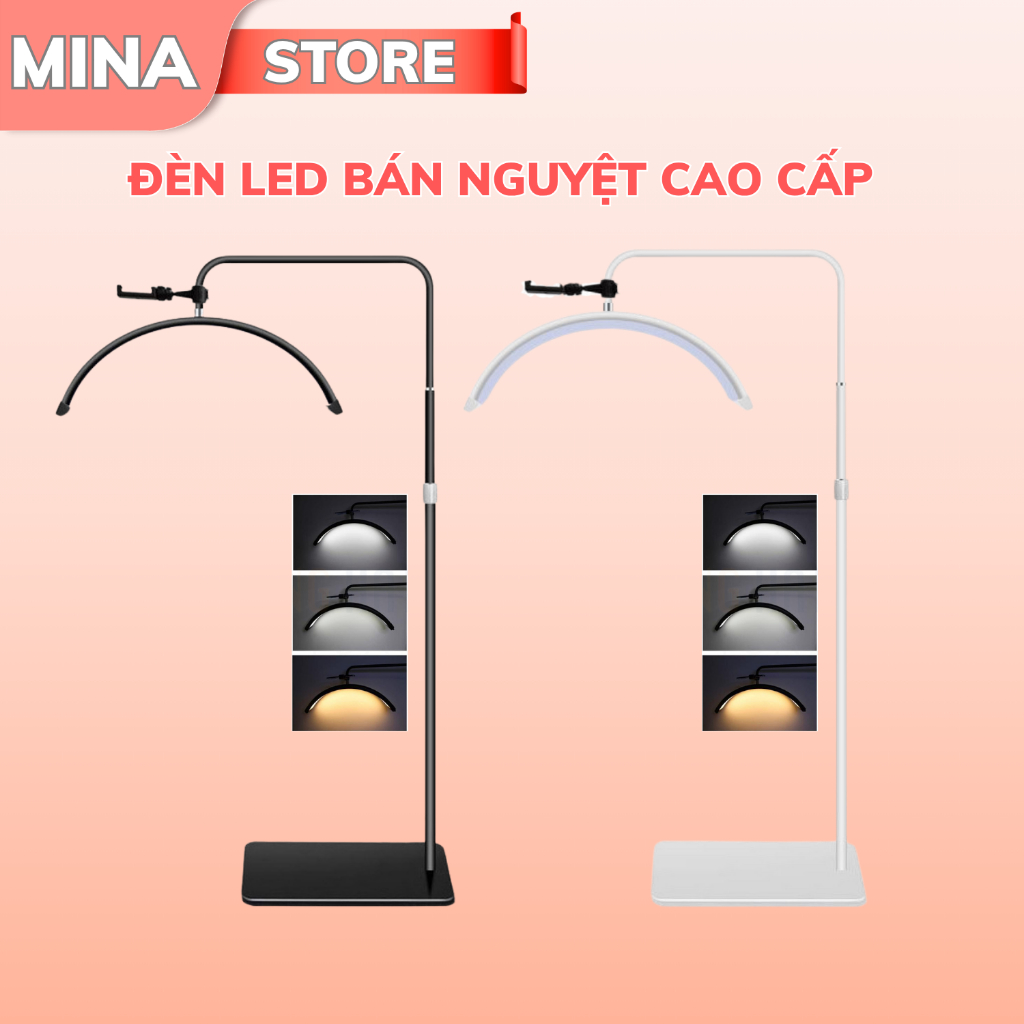 Đèn Bán Nguyệt Spa | Đèn Bán Nguyệt Soi Da Chữ (C) Siêu Sáng 3 Màu Ánh Sáng Dùng Cho Phun Xăm | Thẩm Mỹ | Nails-Spa