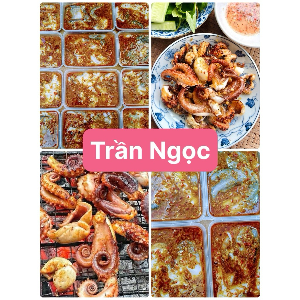 Bạch tuột ướp sa tế -nướng siêu thơm ngon 1 hộp 500gr (giao hoả tốc HCM)