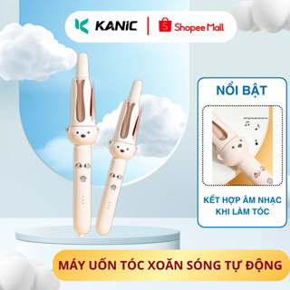 Máy uốn tóc xoăn sóng tự động KANIC chất liệu gốm sứ đường kính uốn 28mm và 32mm