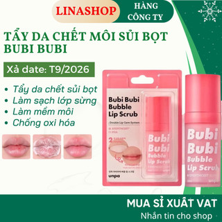 (Xả date) Tẩy Da Chết Môi Sủi Bọt Bubi Bubi Bubble Lip 10ML Tẩy Tế Bào Chết Môi  Bubi Bubi - LINASHOP