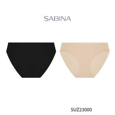 Combo 2 Quần Lót Lưng Vừa Cạp Ngắn Màu Trơn Panty Zone By Sabina SUZ23000