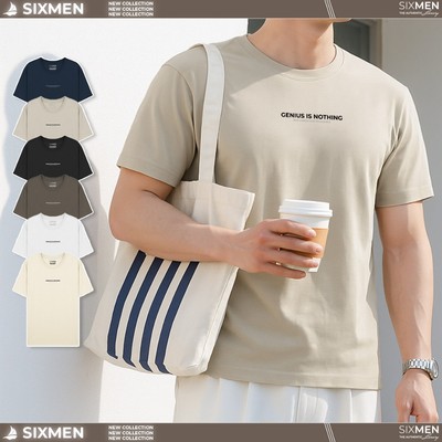 Áo Thun Nam Cổ Tròn – TSHIRT "GENIUS IS NOTHING" Cotton Cao Cấp, Thoáng Mát, Trẻ Trung - SIXMEN